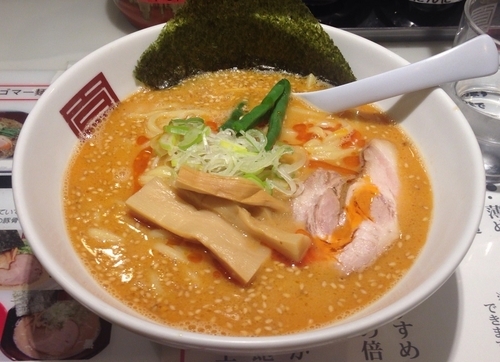 「ピリ辛ゴマー麺(太麺)750円」@麺屋 のすけの写真