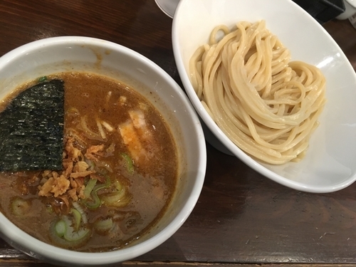 「辛つけ麺」@吉田食堂の写真