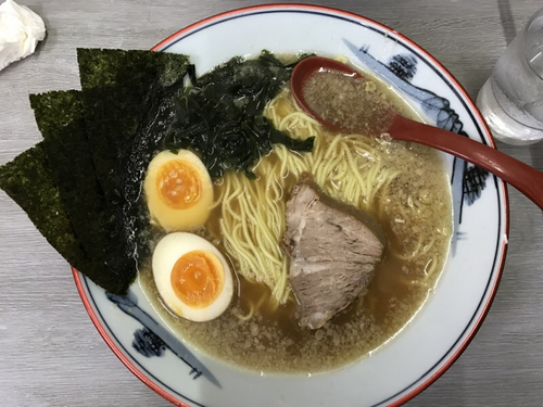 「ラーメン+煮卵」@ラーメンショップ 122号騎西店の写真
