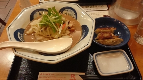 「海鮮ちゃんぽん(味噌)+Bセット」@長崎ちゃんぽん リンガーハット 甲府向町店の写真