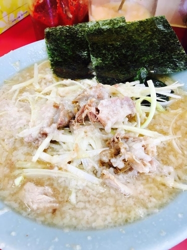 「ネギラーメン 脂まし」@ラーメンショップ 牛久結束店の写真