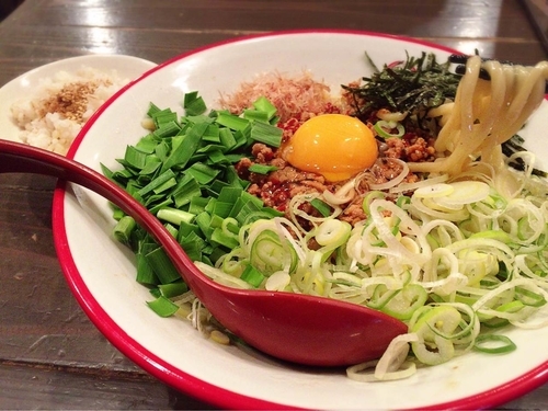 「まぜそば(780円)」@つけ麺専門店 三田製麺所 三田本店の写真