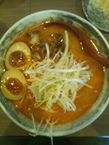 「灼熱なごみやらーめん（味玉トッピング）」@なごみやの写真