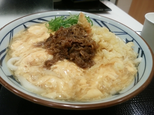 「肉たまあんかけうどん(大盛)690円→340円」@丸亀製麺 イーサイト高崎店の写真