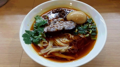 「紅湯味玉麺」@角煮酢豚麺 ゆきふじの写真