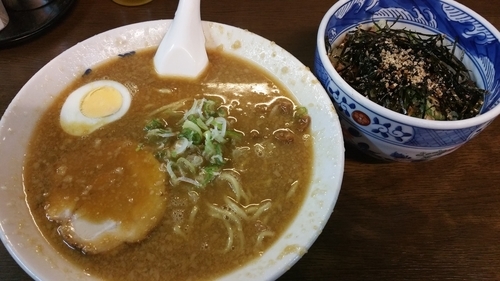 「元ラーメン＋ぶためしセット(890円)」@蔵前元楽 総本店の写真