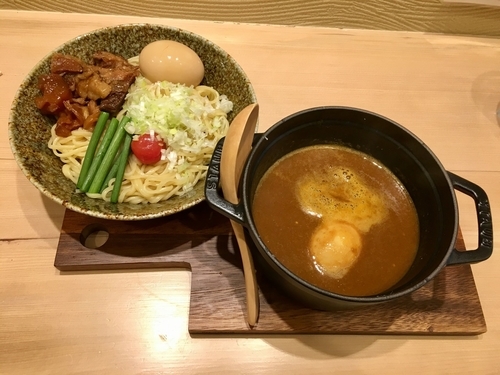 「カレーつけ麺 750円+特製牛スジ 200円+卵 100円」@NOODLES 蕾 RZの写真