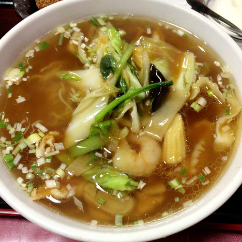 「八珍定食(五目らーめん) 972円」@本格香港風廣東名菜 翡翠軒 周 富徳の廣東料理の写真