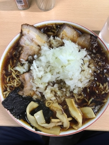 「らーめん➕薬味」@梅乃家の写真