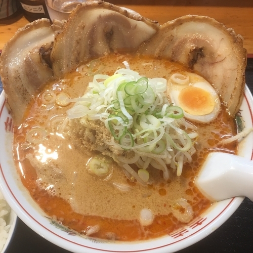 「カレー担々麺＋チャーシュー」@麺家 香湯らーめんの写真