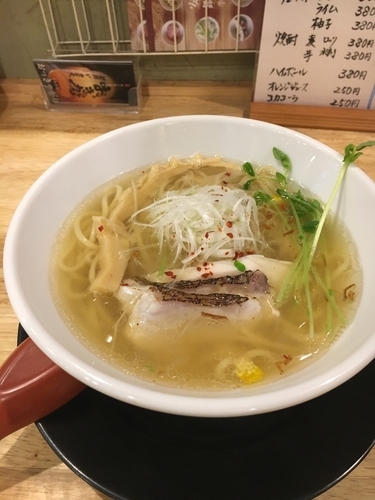 「海鮮塩ラーメン￥800+わさび飯￥50」@福島壱麺の写真