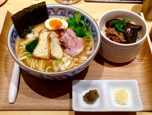 「酒粕濃厚そば　980円　きまぐれごはん　300円」@銀座 風見の写真