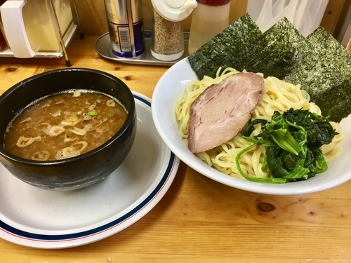「つけ麺 (1.5玉) ¥800」@横浜家系ラーメン 武蔵境つばさ家の写真
