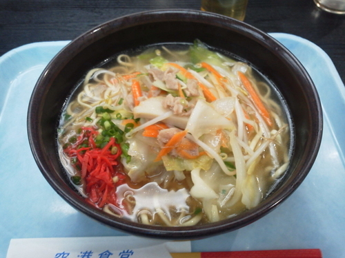 「野菜そば 650円」@空港食堂の写真