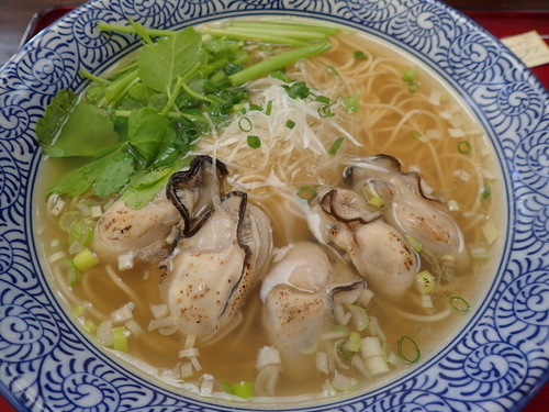 「【期間限定】炙かき潮めん」@天然だしラーメン 潮の音の写真