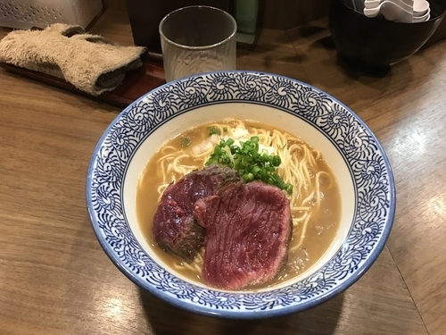「ダチョウそば」@煮干しつけ麺 宮元の写真