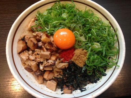 「ねぎ塩まぜそば」@濃厚担々麺 はなび 蟹江店の写真