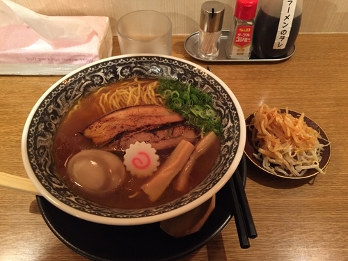 「鶏そば(味玉)」@信州松本 麺肴ひづき 湯きりや 立川店の写真