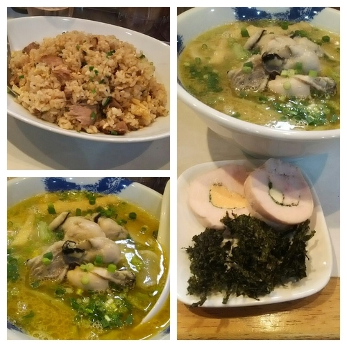 「【限定】広島産牡蠣のみぞれそば＋チャーハン」@麺屋 扇 SENの写真