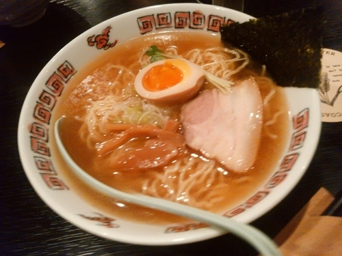 「支那そば(並盛・130g)700円」@居酒屋 遊膳 美花月の写真