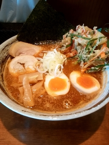 「阿闍梨味噌ラーメン：950円（半ライス80円）」@新宿 阿闍梨NZの写真