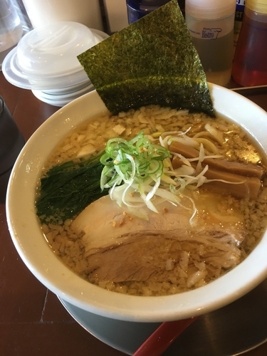 「二代目中華そば(手もみ麺、無料替玉：細麺)(680¥)」@らーめんつけ麺 なおきの写真