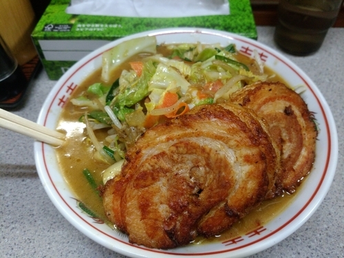 「味噌五目+豚1枚」@味噌王 仲間 SNBWorldの写真