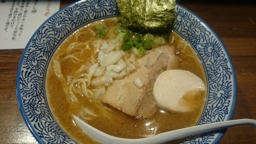 「濃厚煮干し鶏白湯そば(750円)」@煮干し中華そば 麺屋 新星の写真