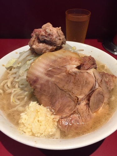 「小 ニンニク 麺少なめ 野菜少なめ カラメ」@ラーメン二郎 荻窪店の写真