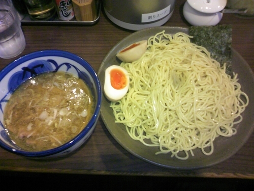 「鰹つけ麺（中）　+味玉（クーポン）」@赤坂 麺道 いってつの写真