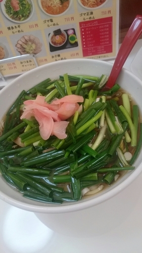 「博多ネギらーめん   ８００円」@手打ちラーメン 金龍 前橋店の写真