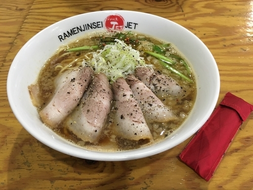 「背あぶら肉そば」@ラーメン人生 JET600の写真