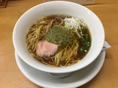 「醤油そば 牡蠣のアヒージョ添え」@中華そば 大井町 和渦の写真