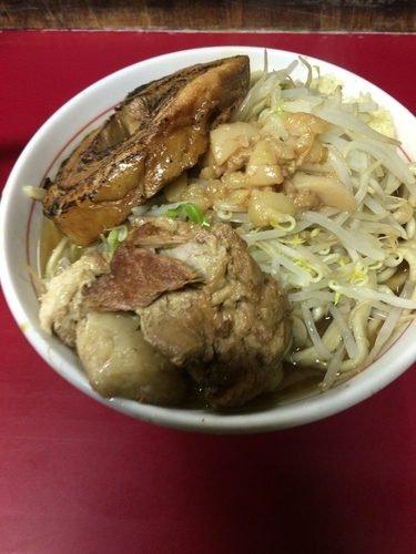 「小ラーメン 巻チャー ニンニクアブラ」@蓮爾 登戸店の写真