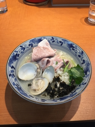 「鯛と蛤の中華そば」@㐂九八 ～garage～の写真