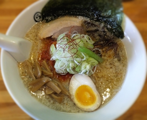 「中辛 岡崎（塩）」@らーめん岡崎 鶴ヶ島店の写真