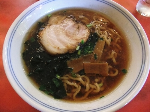 「手打ちラーメン（500円）」@峠のラーメンの写真
