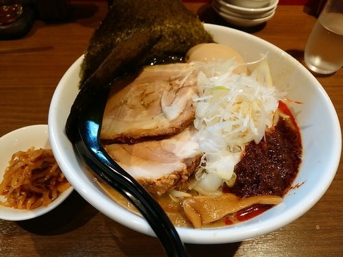 「特製辛味噌らーめん＋サービス半ライス」@らーめん 蓮の写真