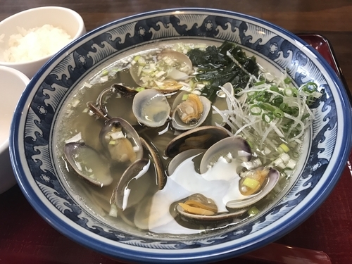 「黒あさりラーメン 1000円」@天然だしラーメン 潮の音の写真