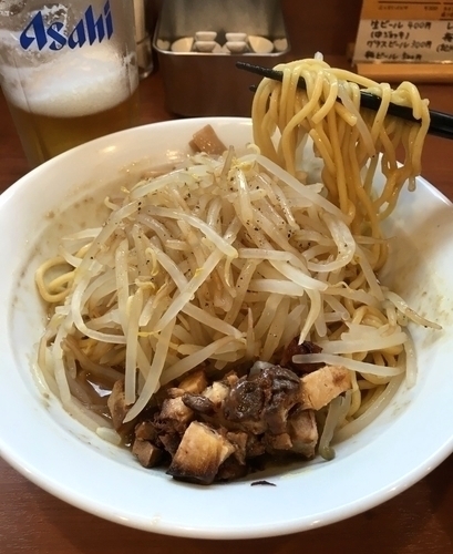 「まぜそば (を御神本ver.で) 750円」@中華そば 七麺鳥の写真