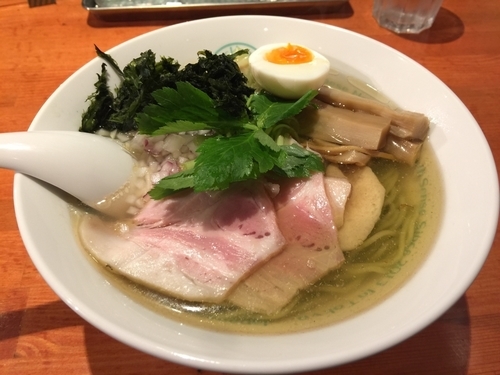 「特製しおグリーン麺 大盛」@麺屋 六感堂 Rock'anDoの写真