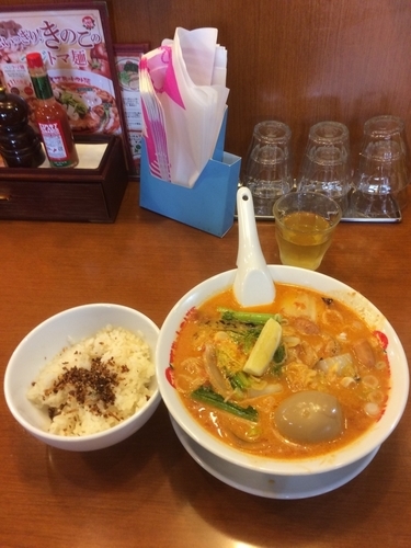 「太陽のクリームトマトラーメン890円」@太陽のトマト麺 新お茶の水支店の写真