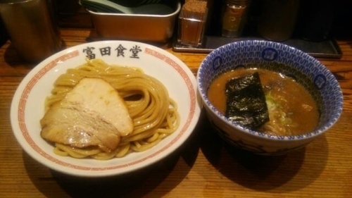 「濃厚つけめん並」@松戸中華そば 富田食堂の写真