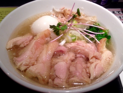 「塩生姜らー麵肉玉入り　1050円」@塩生姜らー麺専門店 MANNISHの写真