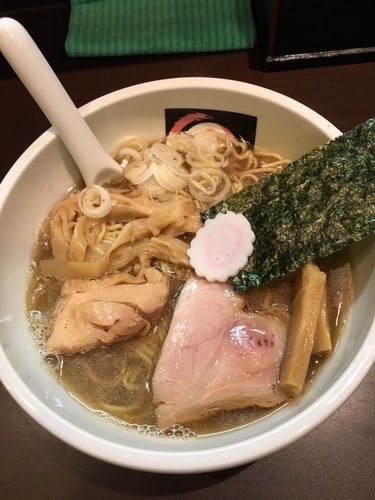 「にぼしそば780円+和え玉150円」@おおぜき中華そば店の写真