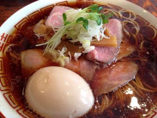 「醤油味玉中華そば」@中華そば しば田の写真