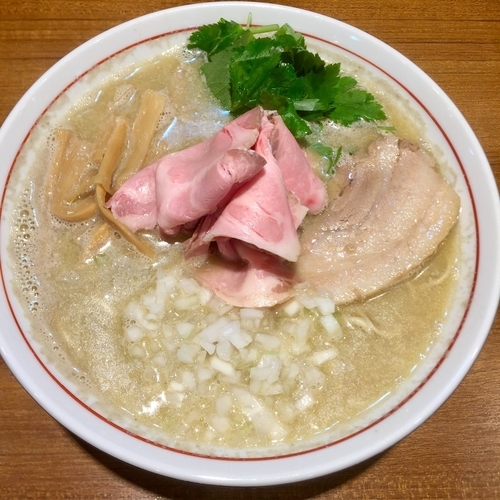 「【限定】濃ゆいアジ煮干しそば ￥800」@寿製麺よしかわ 川越店の写真