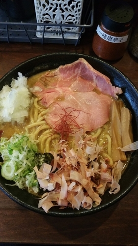 「特濃とりとんかつおらーめん」@麺屋きころく 成増店の写真