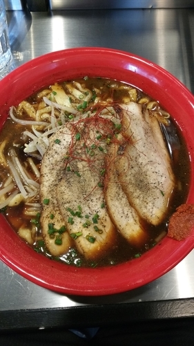 「BLACKらーめん」@麺創研 紅 BLACKの写真