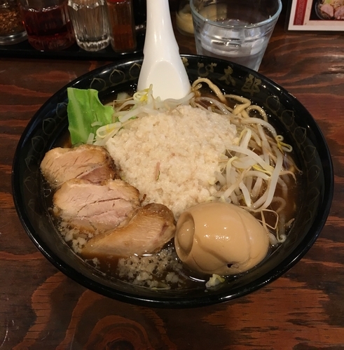 「豪快醤油ラーメン（麺少な目￥750）」@醤油らーめん きび太郎の写真